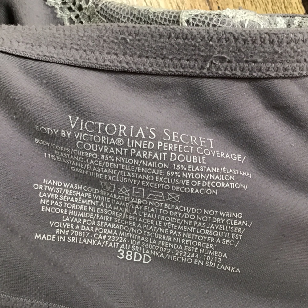 2/$25 Victoria's Secret 38E (DD) Lavender Lace-Trim T-Shirt Bra - Picture 15 of 15